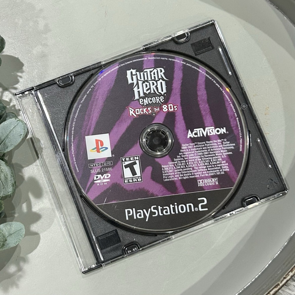 Guitar Hero Encore Rocks the 80s Playstation 2 PS2 Game Only